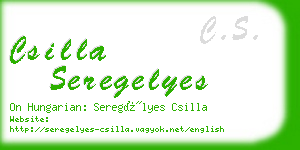 csilla seregelyes business card